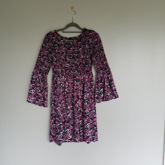 Aqua Bloomingdales Bell Sleeve Dress S Small - Picture 4 of 10